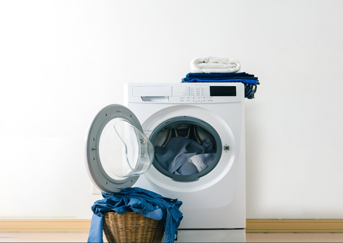 front loader wasing machine with a laundry basket